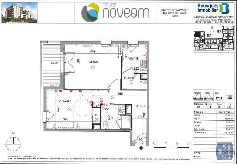 Photo 2 Appartement 2 pièces 55.65m²