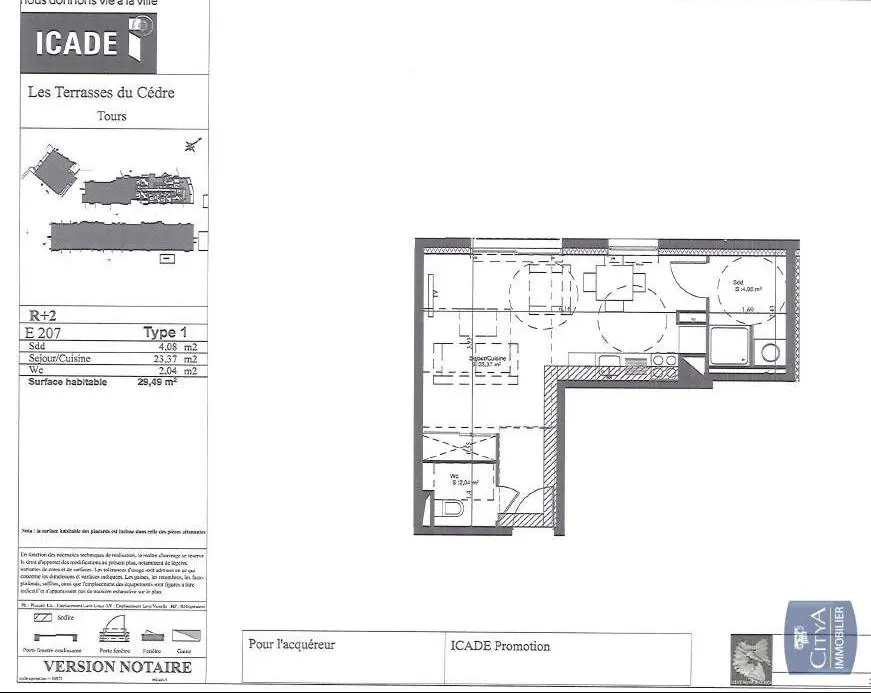 Photo 4 Appartement 1 pièce 29.49m²