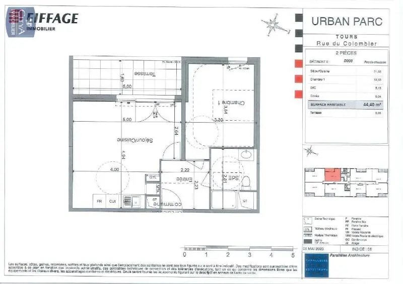 Photo 5 Appartement 2 pièces 44.4m²