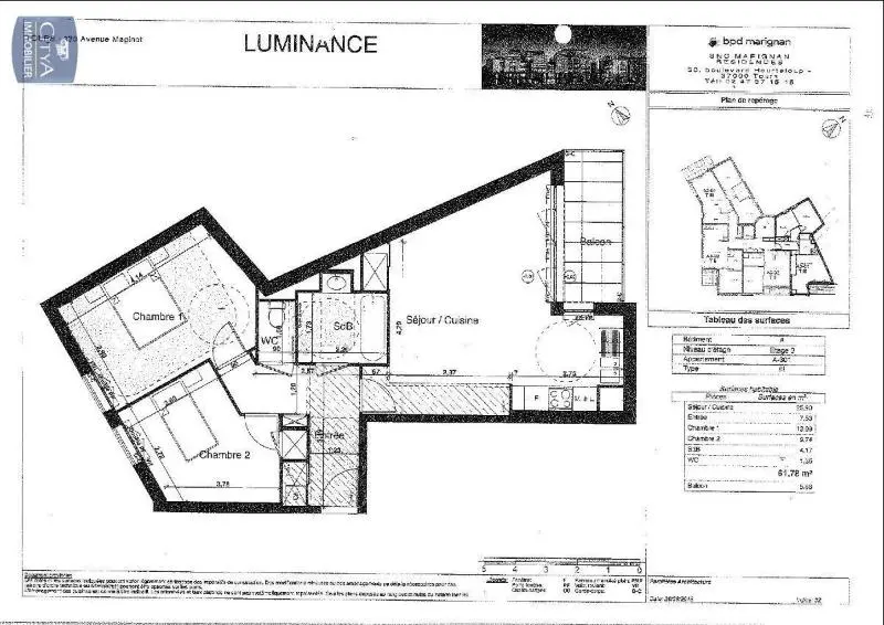 Photo 6 Appartement 3 pièces 61.78m²