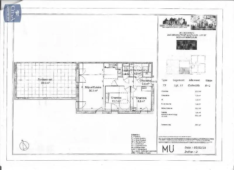 Photo 8 Appartement 3 pièces 63.6m²