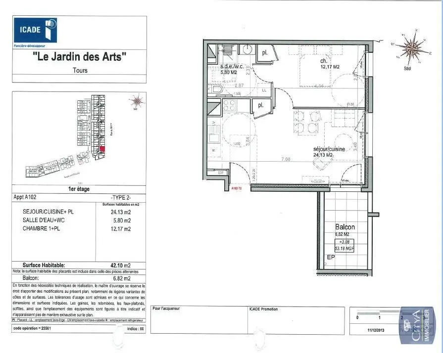Photo 8 Appartement 2 pièces 42.1m²