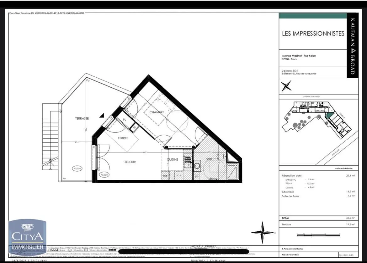 Photo 2 Appartement 2 pièces 42.6m²