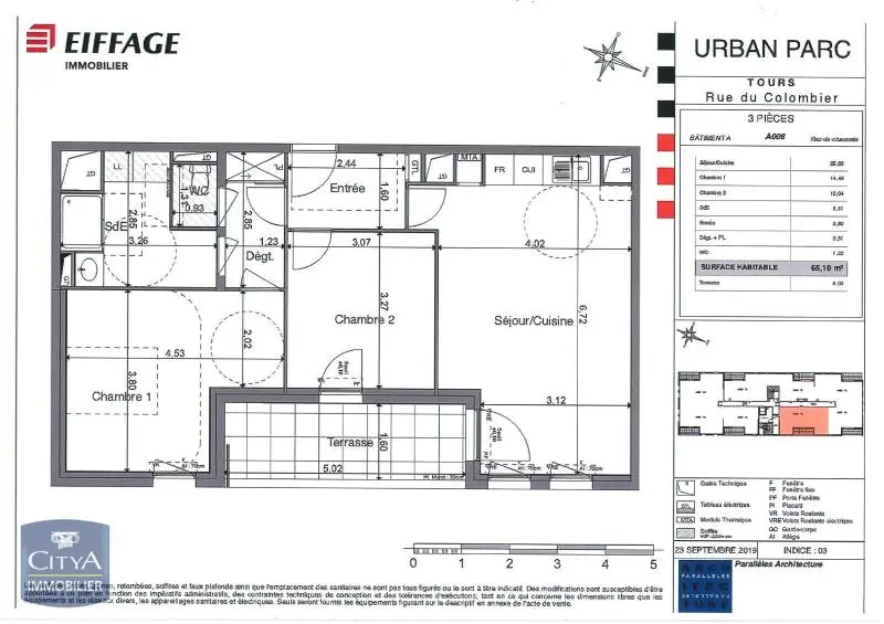 Photo 7 Appartement 3 pièces 65.1m²