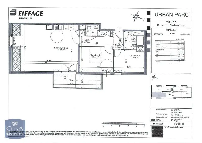 Photo 7 Appartement 3 pièces 76.86m²