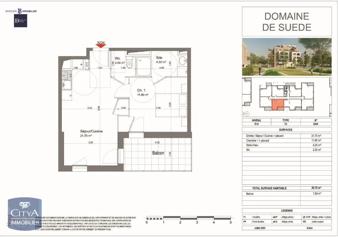 Photo 2 Appartement 2 pièces 39.7m²