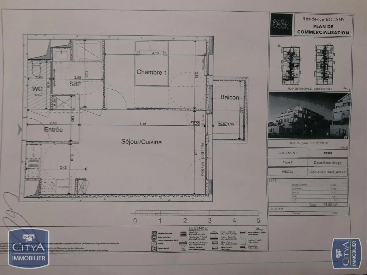 Photo 7 Appartement 2 pièces 43.53m²