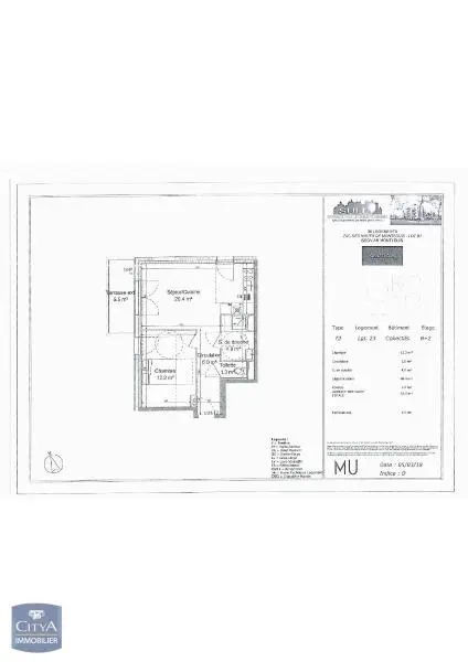 Photo 3 Appartement 2 pièces 43.9m²