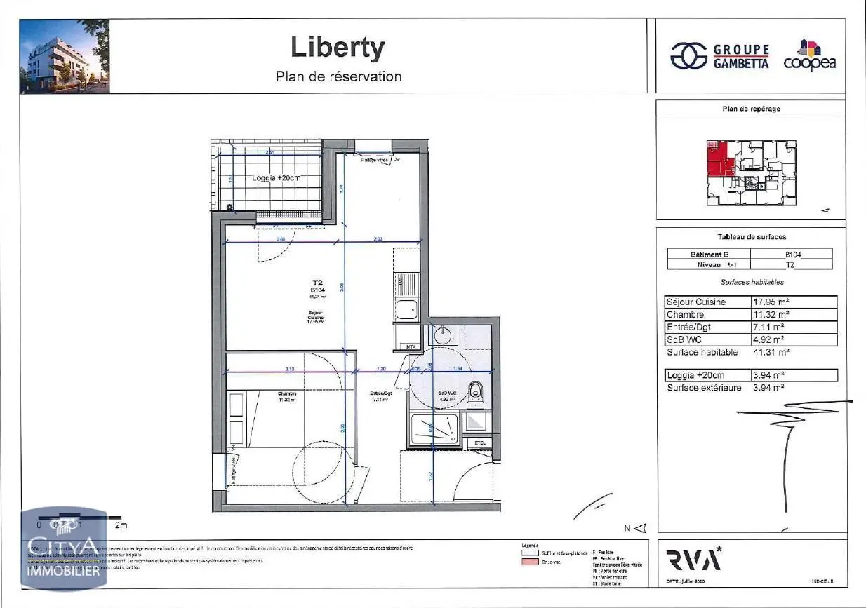 Photo 5 Appartement 2 pièces 41.31m²