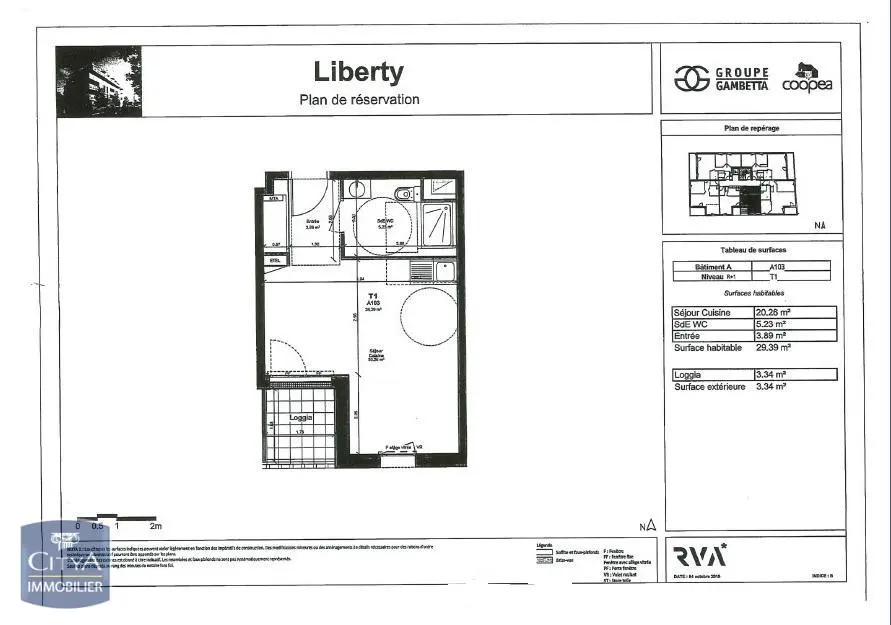 Photo 2 Appartement 1 pièce 29.39m²