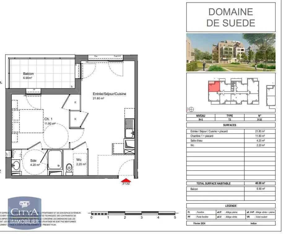 Photo 1 Appartement 2 pièces 40m²