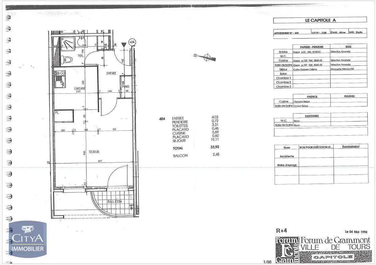 Photo 1 Appartement 1 pièce 33.92m²