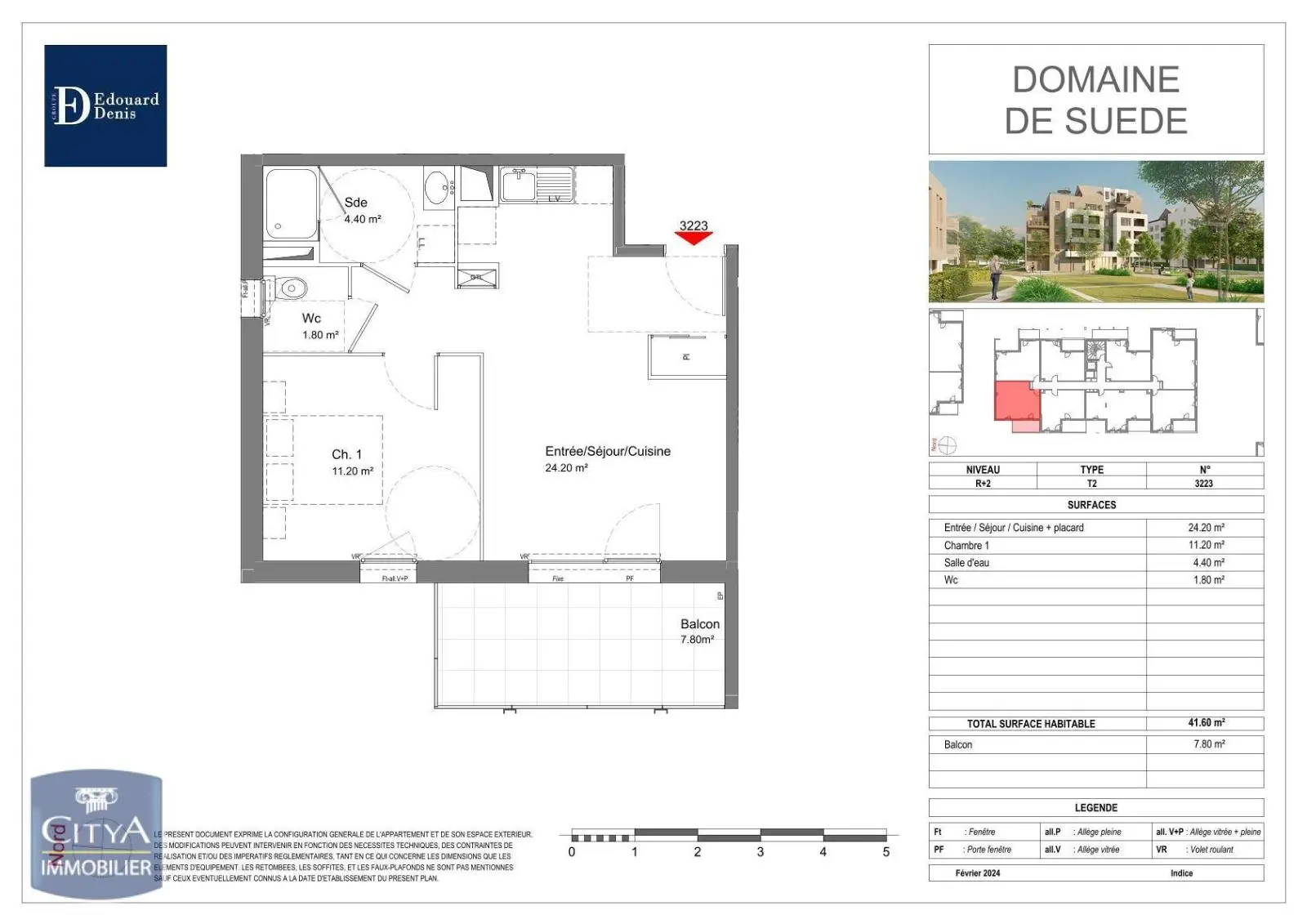 Photo 2 Appartement 2 pièces 41.6m²
