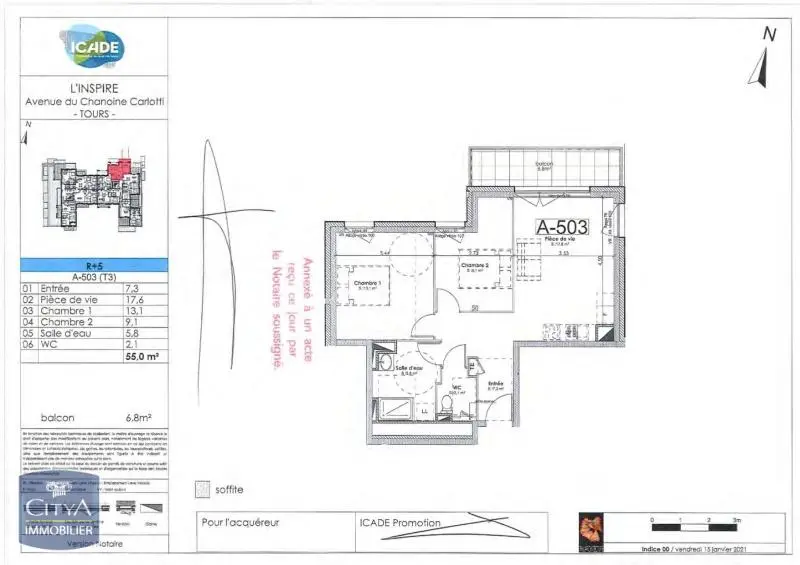 Photo 7 Appartement 3 pièces 55m²