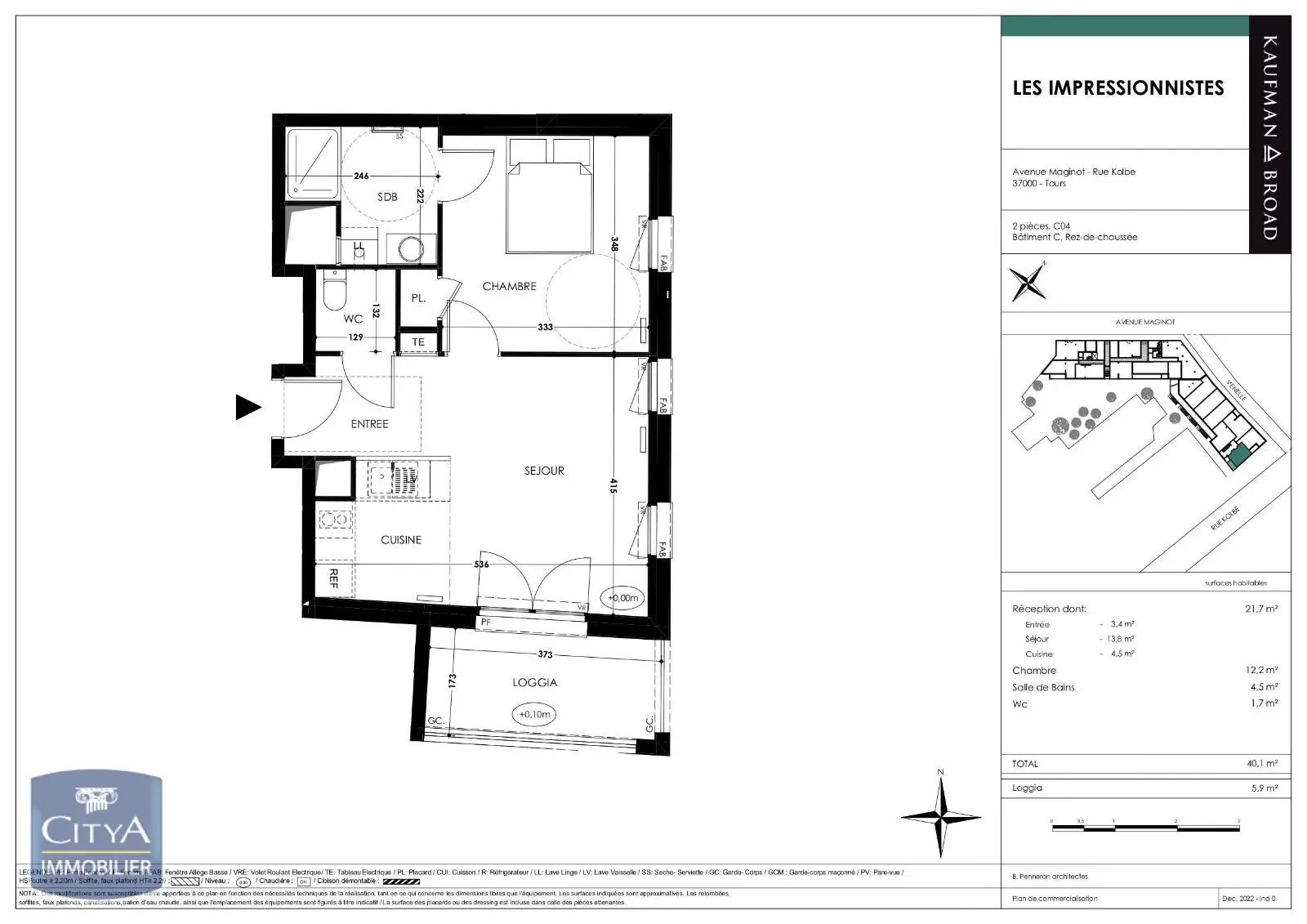 Photo 2 Appartement 2 pièces 40.1m²