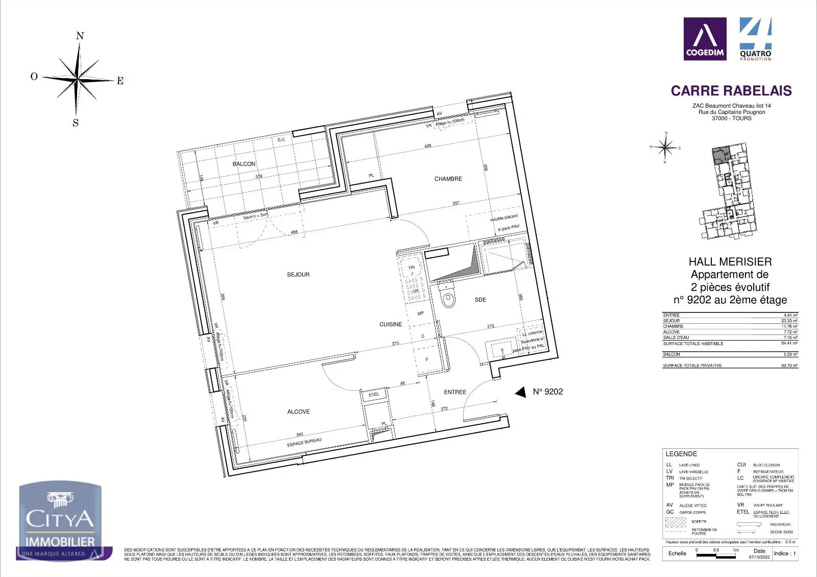 Photo 1 appartement Tours
