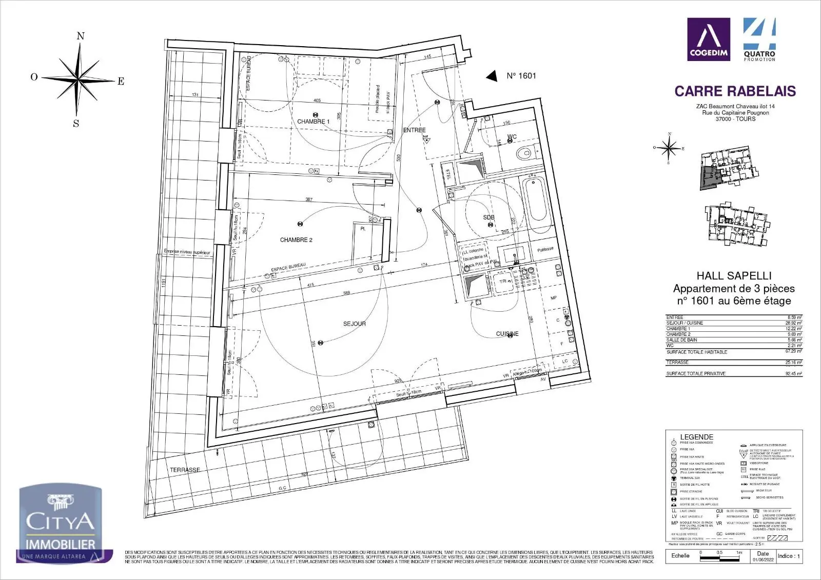 Photo 1 appartement Tours