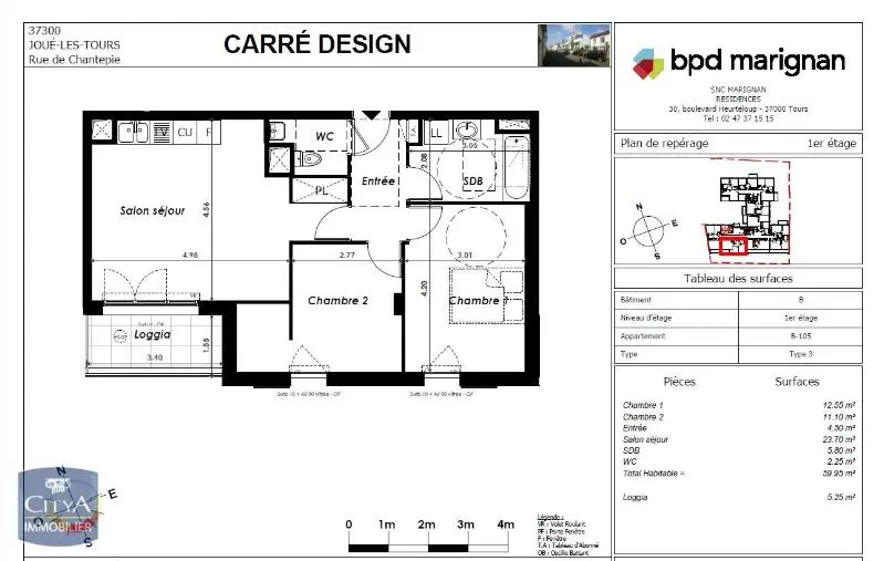 Photo 9 Appartement 3 pièces 59.95m²