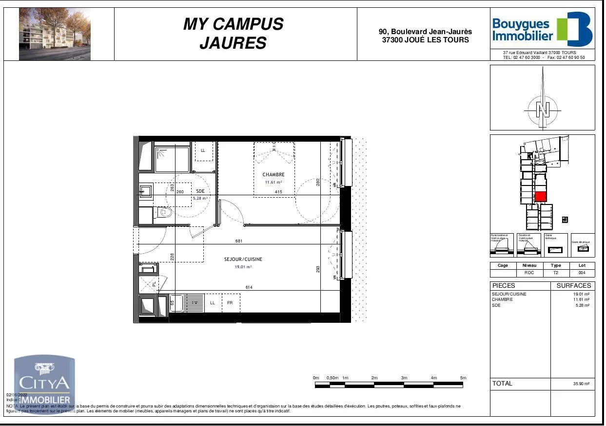 Photo 7 pour Appartement 2 pièces 35.9m² Photo 7 Appartement 2 pièces 35.9m²