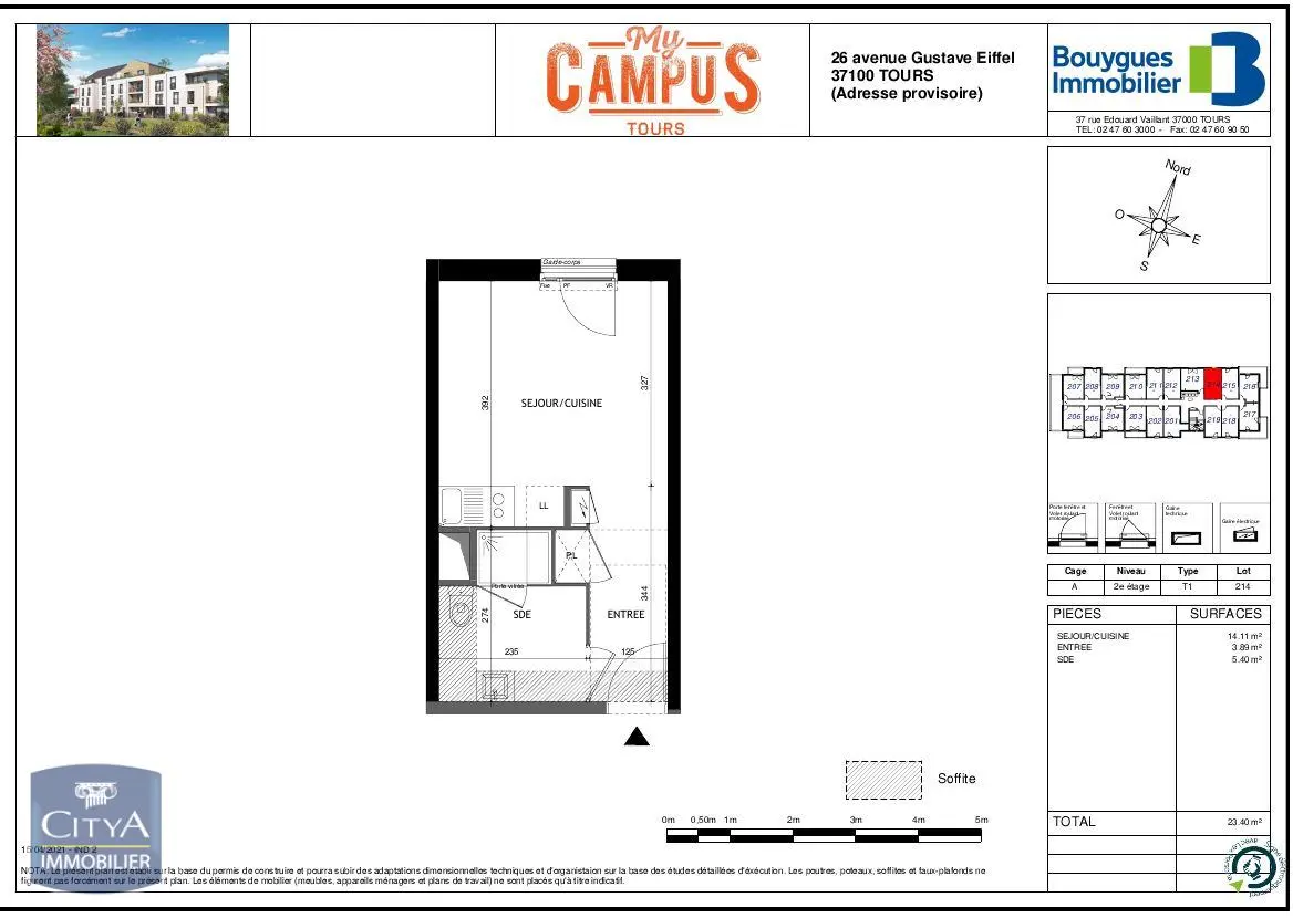 Photo 7 Appartement 1 pièce 23.4m²