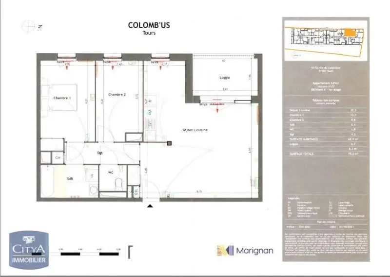 Photo 1 appartement Tours