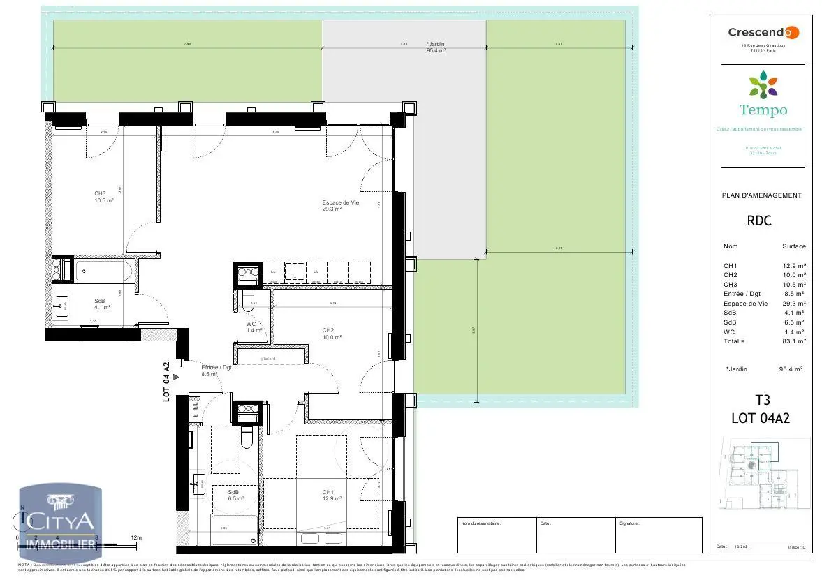 Photo 10 Appartement 4 pièces 83.1m²