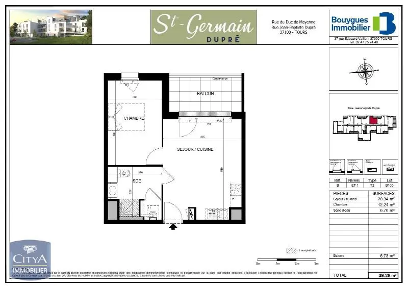 Photo 7 Appartement 2 pièces 39.28m²