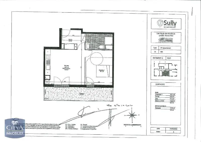 Photo 2 Appartement 2 pièces 42.7m²
