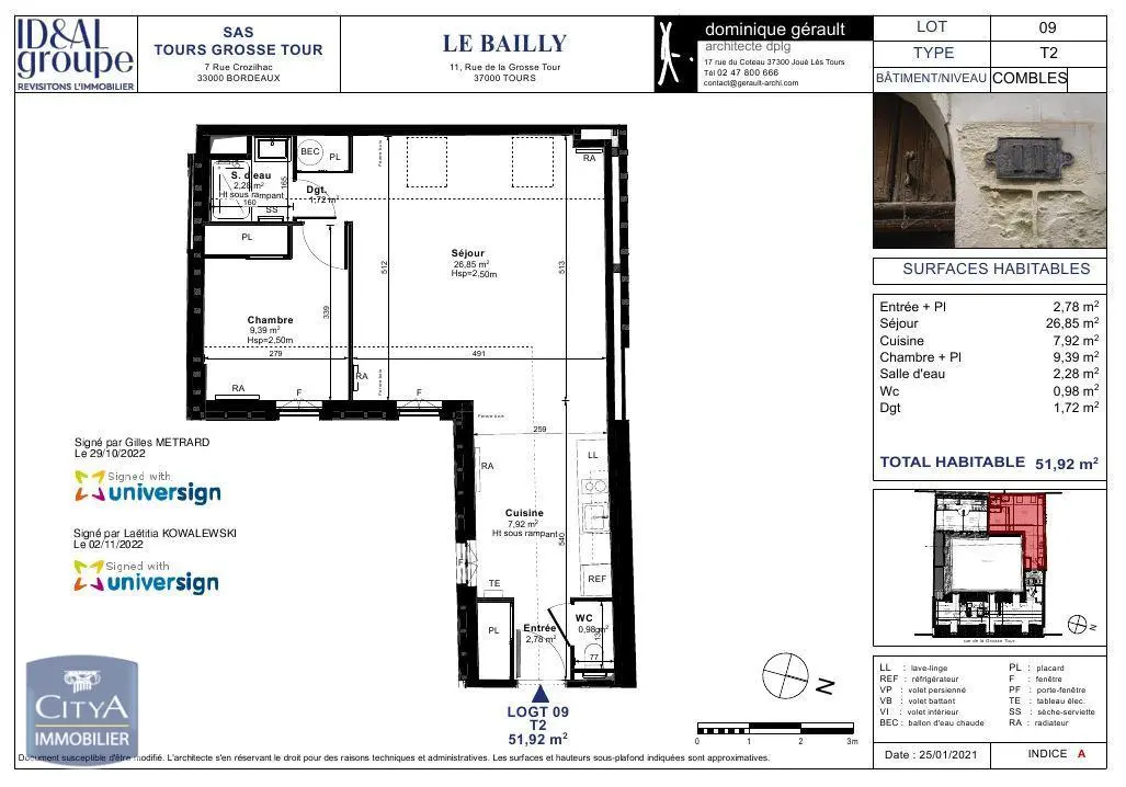 Photo 8 Appartement 2 pièces 51.92m²