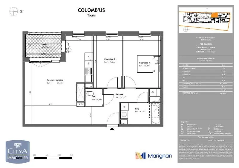 Photo 10 Appartement 3 pièces 67m²