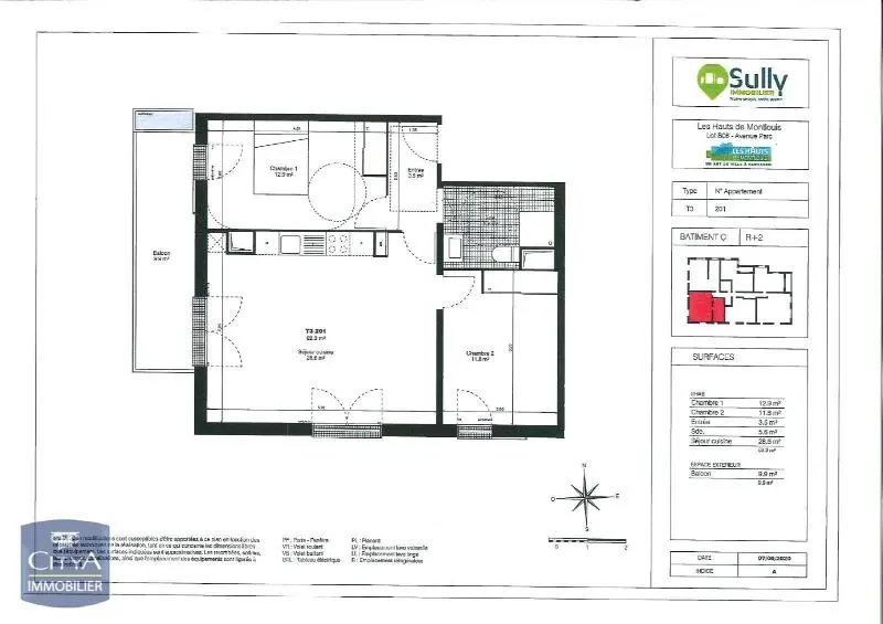 Photo 4 Appartement 3 pièces 62.3m²