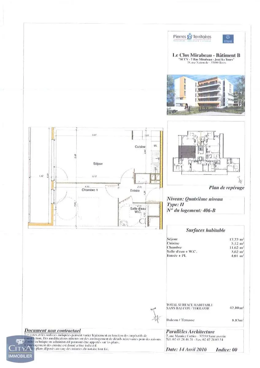 Photo 7 Appartement 2 pièces 42.1m²