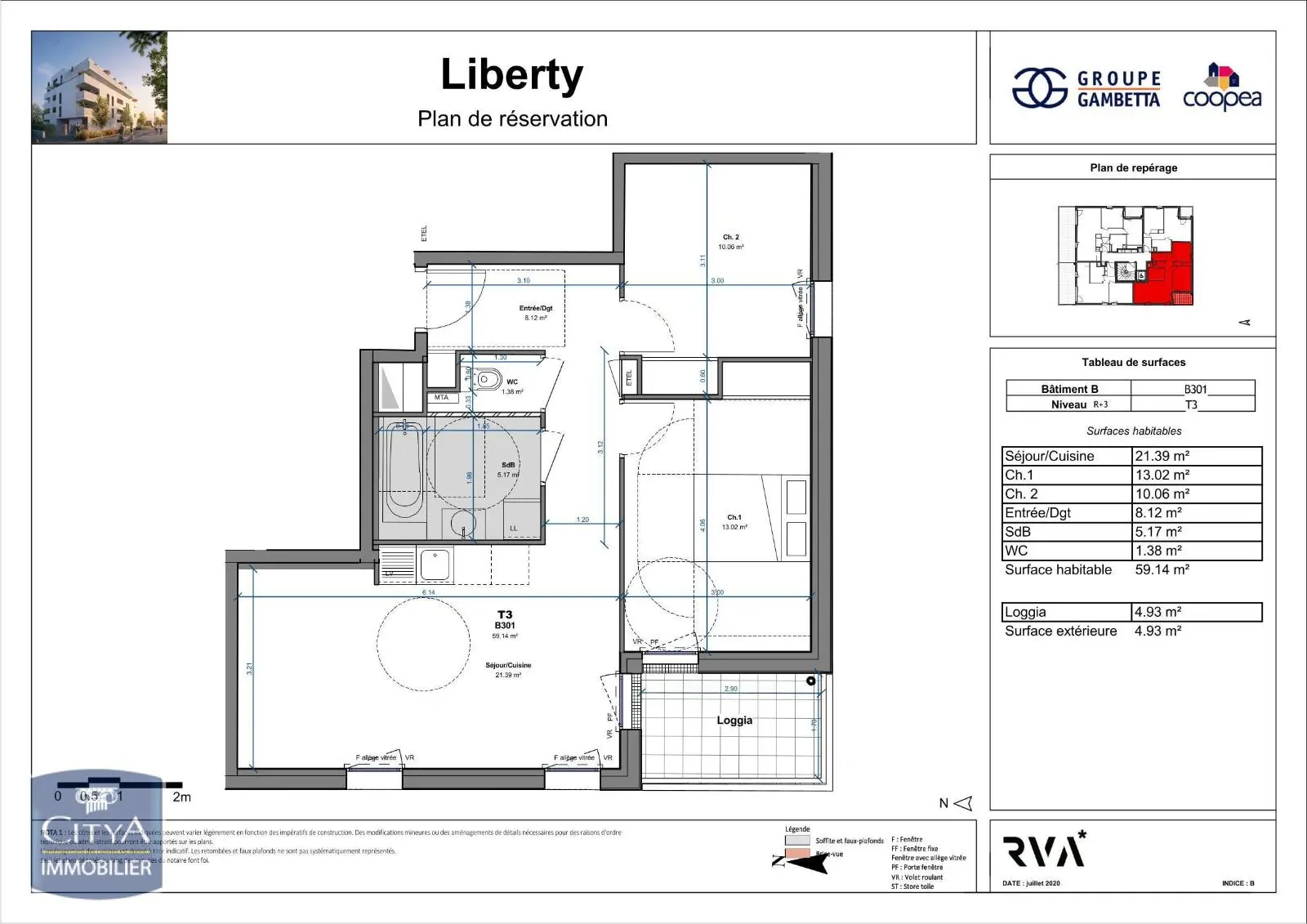 Photo 8 Appartement 3 pièces 59.14m²