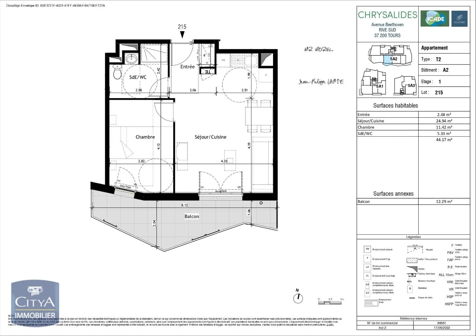Photo 2 Appartement 2 pièces 44.17m²