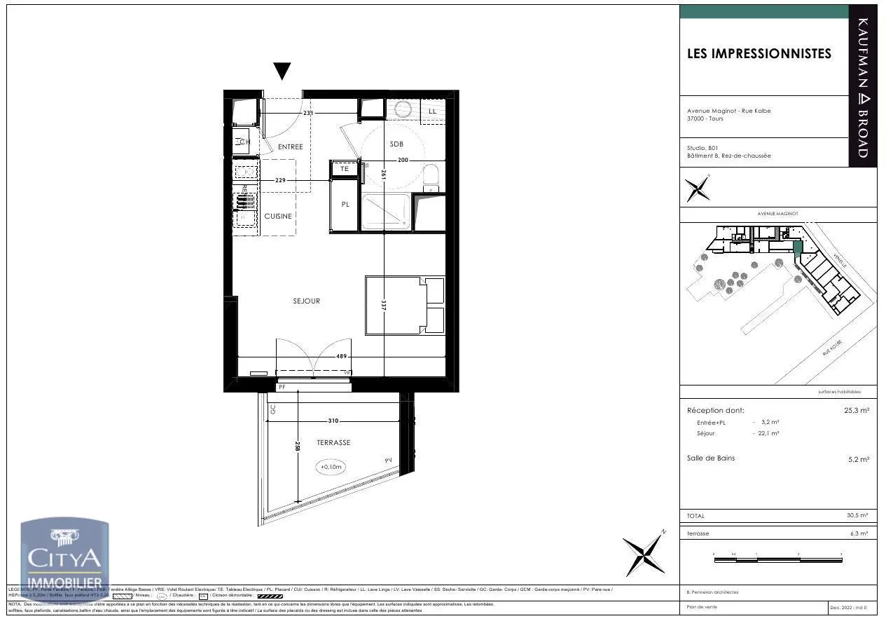 Photo 2 Appartement 1 pièce 30.5m²