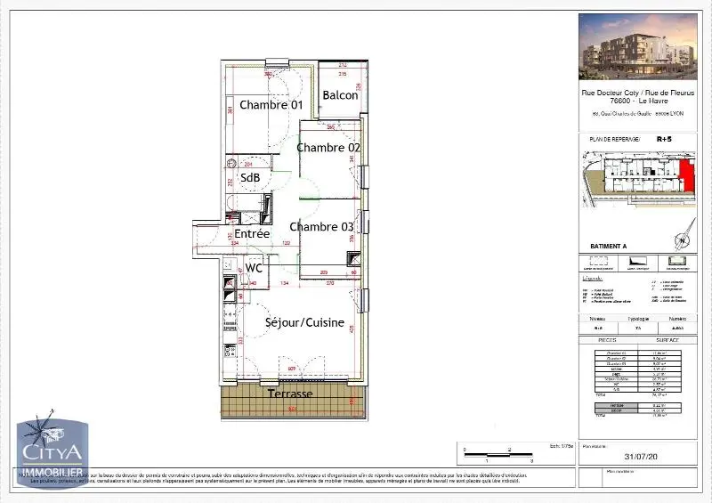 Photo 2 Appartement 4 pièces 76.17m²
