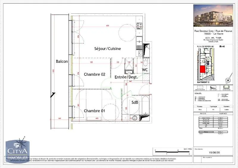 Photo 5 Appartement 3 pièces 59.15m²