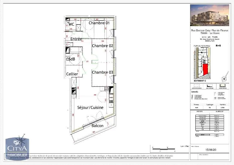 Photo 2 Appartement 4 pièces 82.21m²