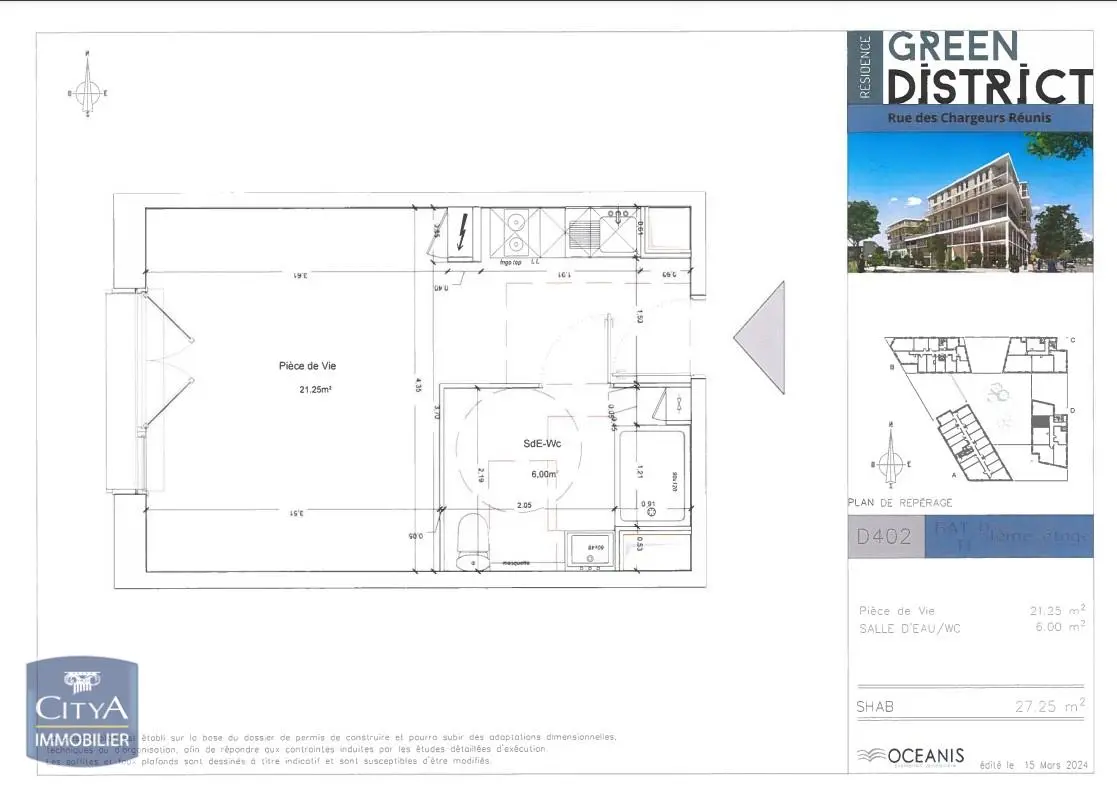 Photo 4 Appartement 1 pièce 27.25m²