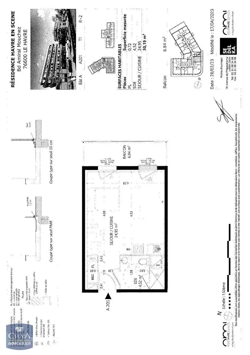 Photo 2 Appartement 1 pièce 30.19m²