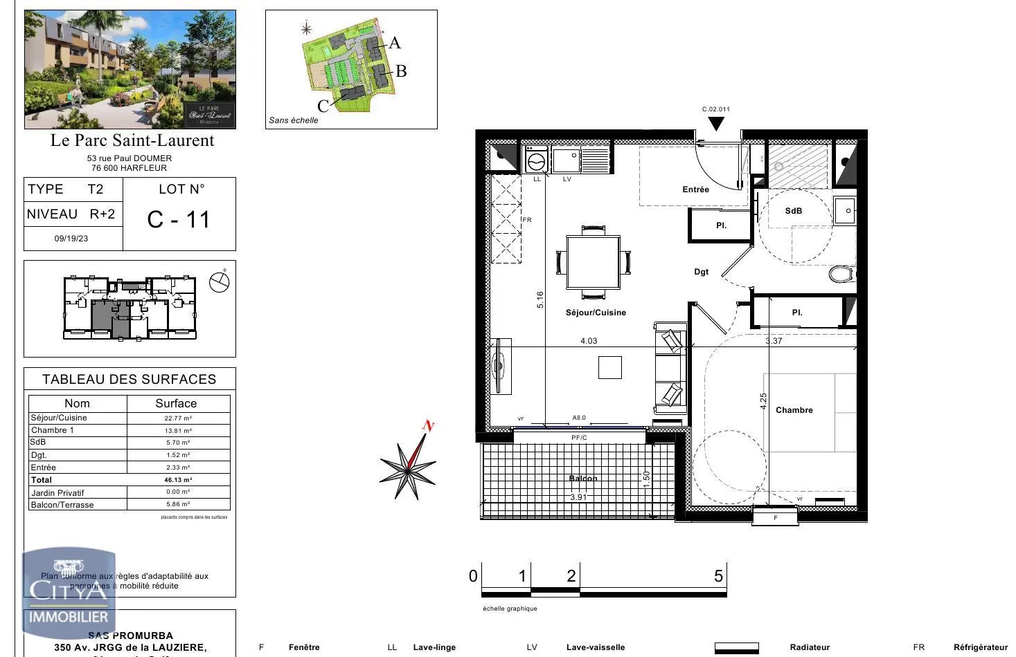 Photo 4 Appartement 2 pièces 46.13m²