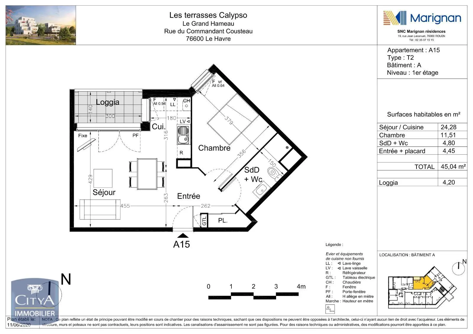 Photo 2 Appartement 2 pièces 45.04m²