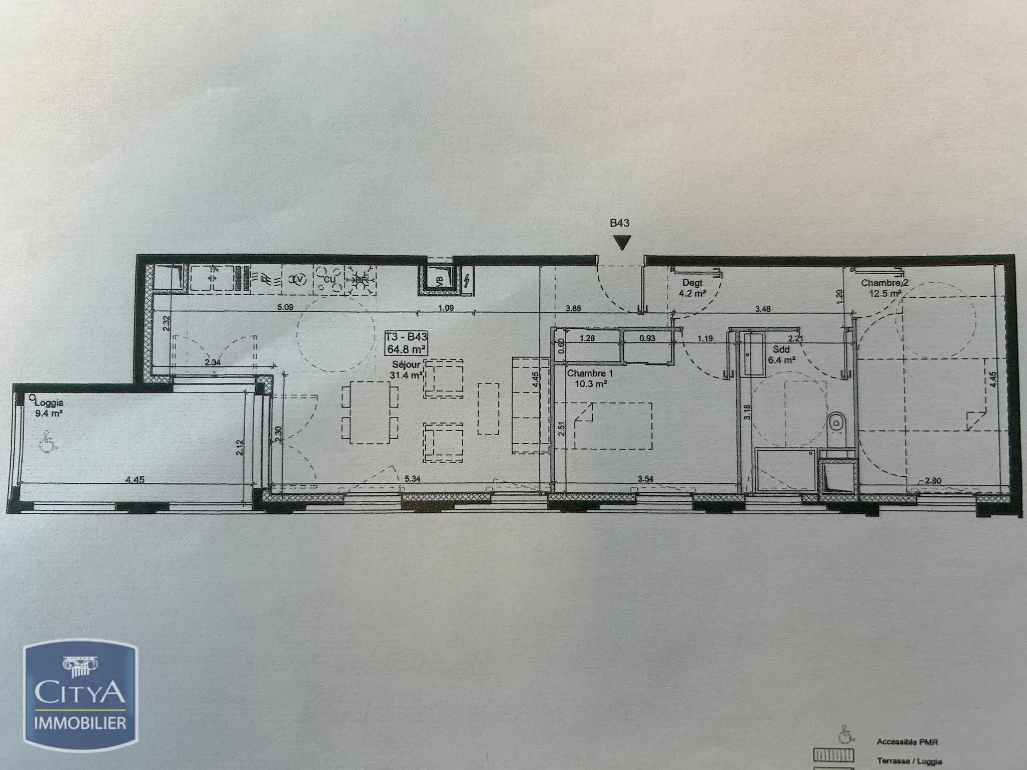 Photo 10 Appartement 3 pièces 64.3m²