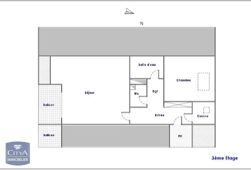 Photo 2 Appartement 2 pièces 43m²