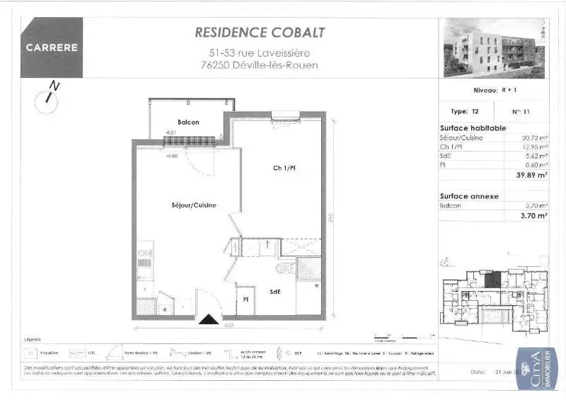 Photo 7 Appartement 2 pièces 39.89m²