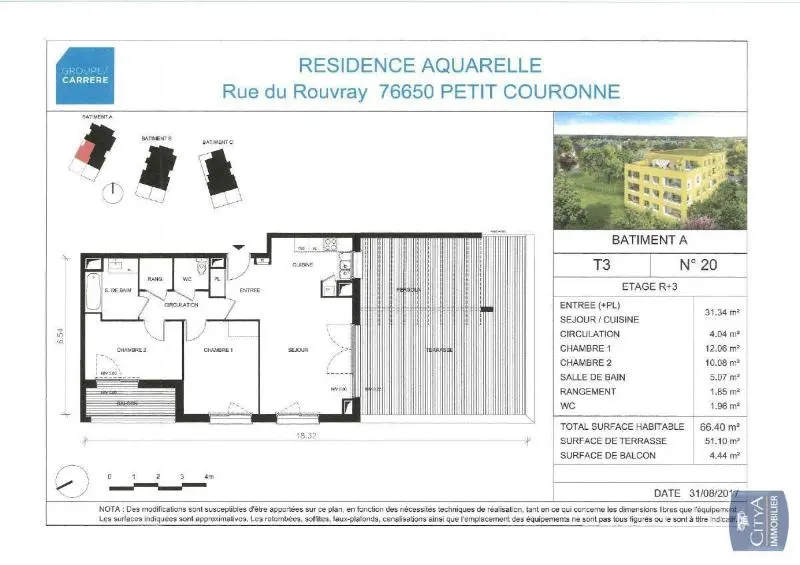 Photo 12 Appartement 3 pièces 66.4m²