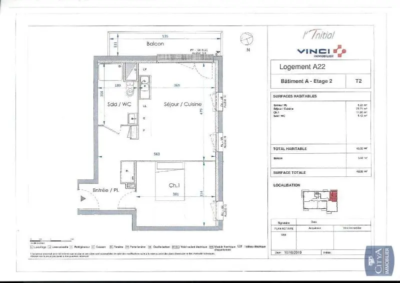 Photo 8 Appartement 2 pièces 43.03m²