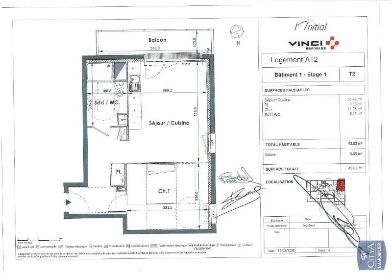 Photo 10 Appartement 2 pièces 43.04m²
