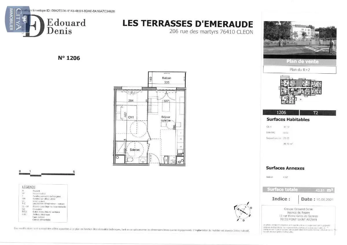 Photo 7 Appartement 2 pièces 39.19m²