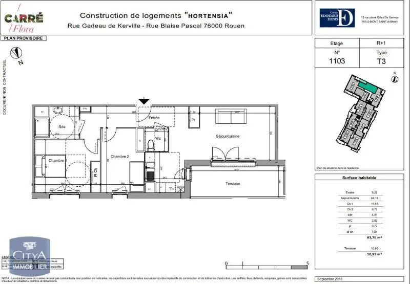 Photo 9 Appartement 3 pièces 63.7m²
